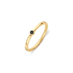 New Melano Jewelry Melano Friends Mini CZ Ring Black
