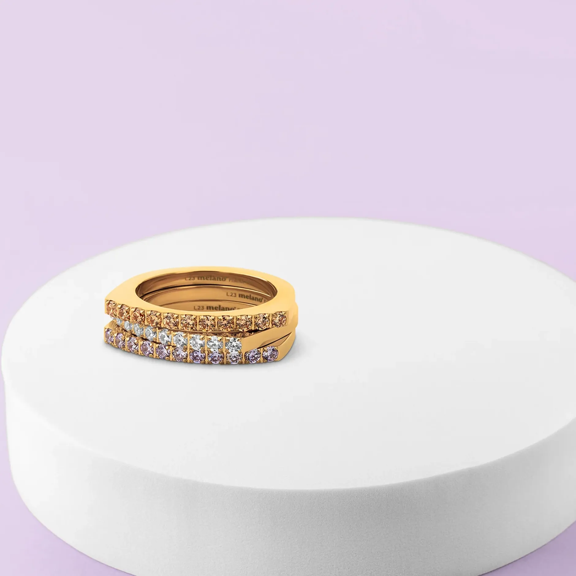 Outlet Melano Jewelry Melano Friends Sun Sparkles Ringen Set