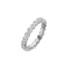 Fashion Melano Jewelry Melano Friends Wave CZ Ring Crystal