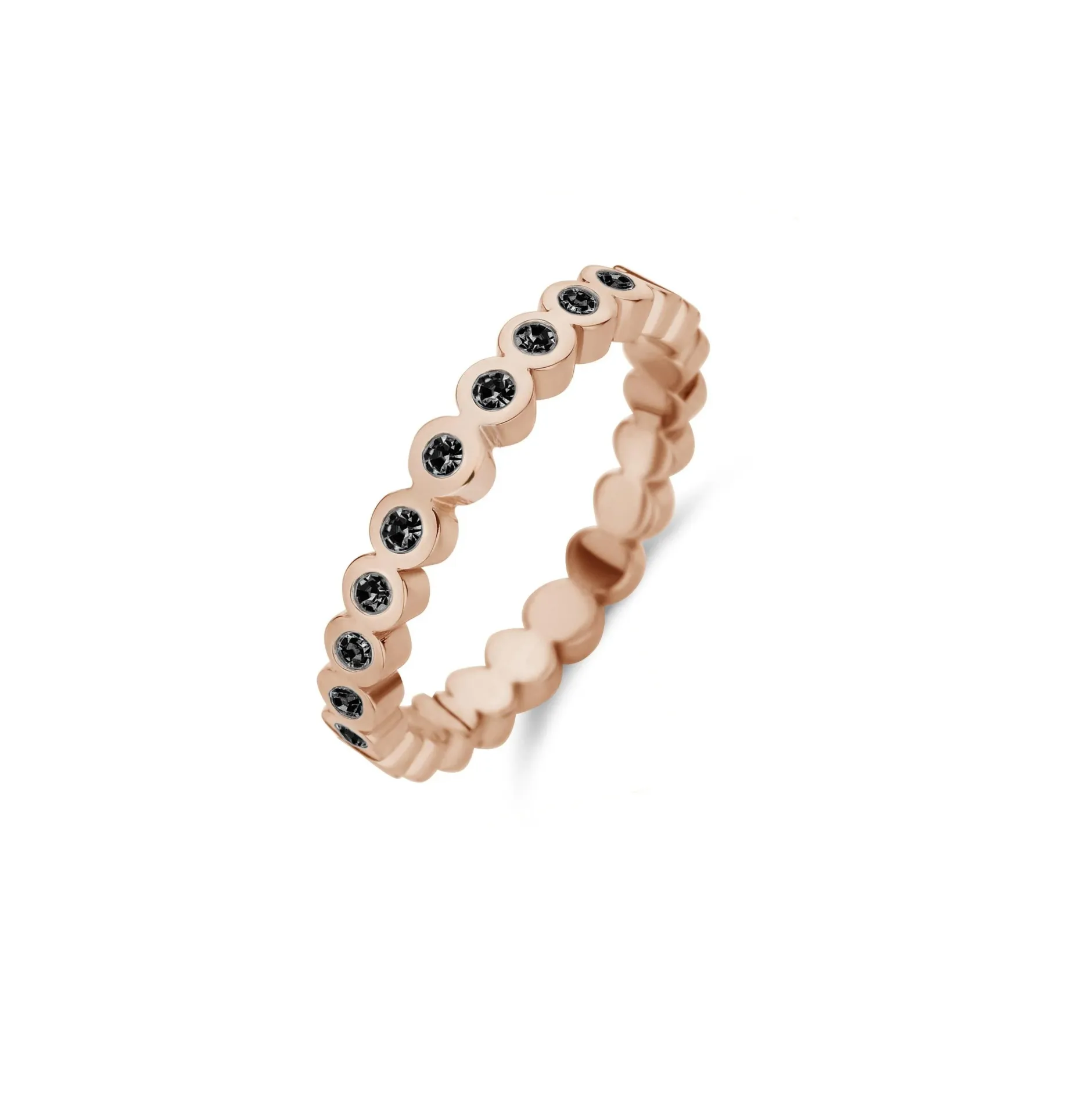 Fashion Melano Jewelry Melano Friends Wave CZ Ring Crystal