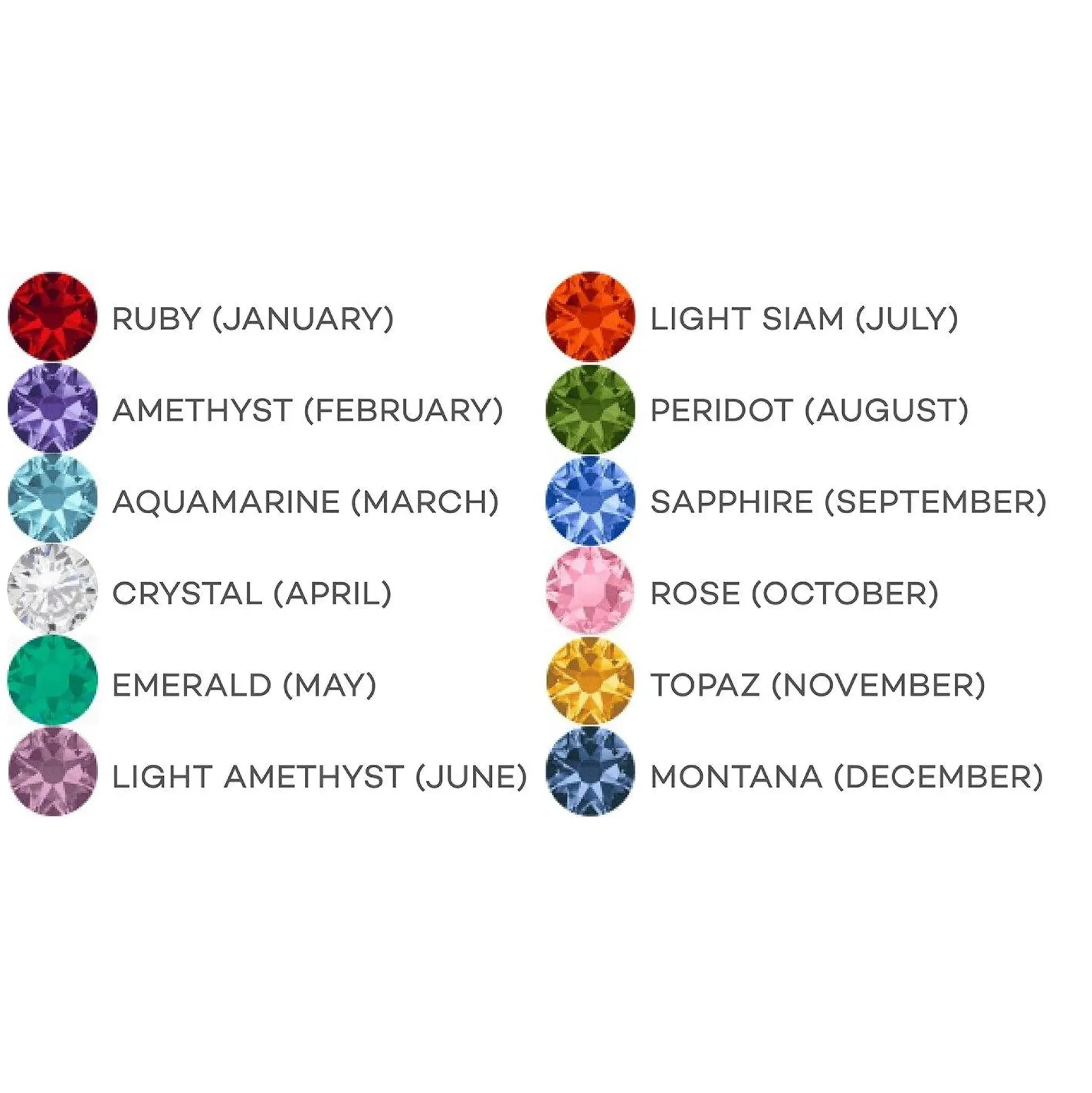 Clearance Melano Jewelry Melano Globe Birthstones Ring Set Goudkleurig