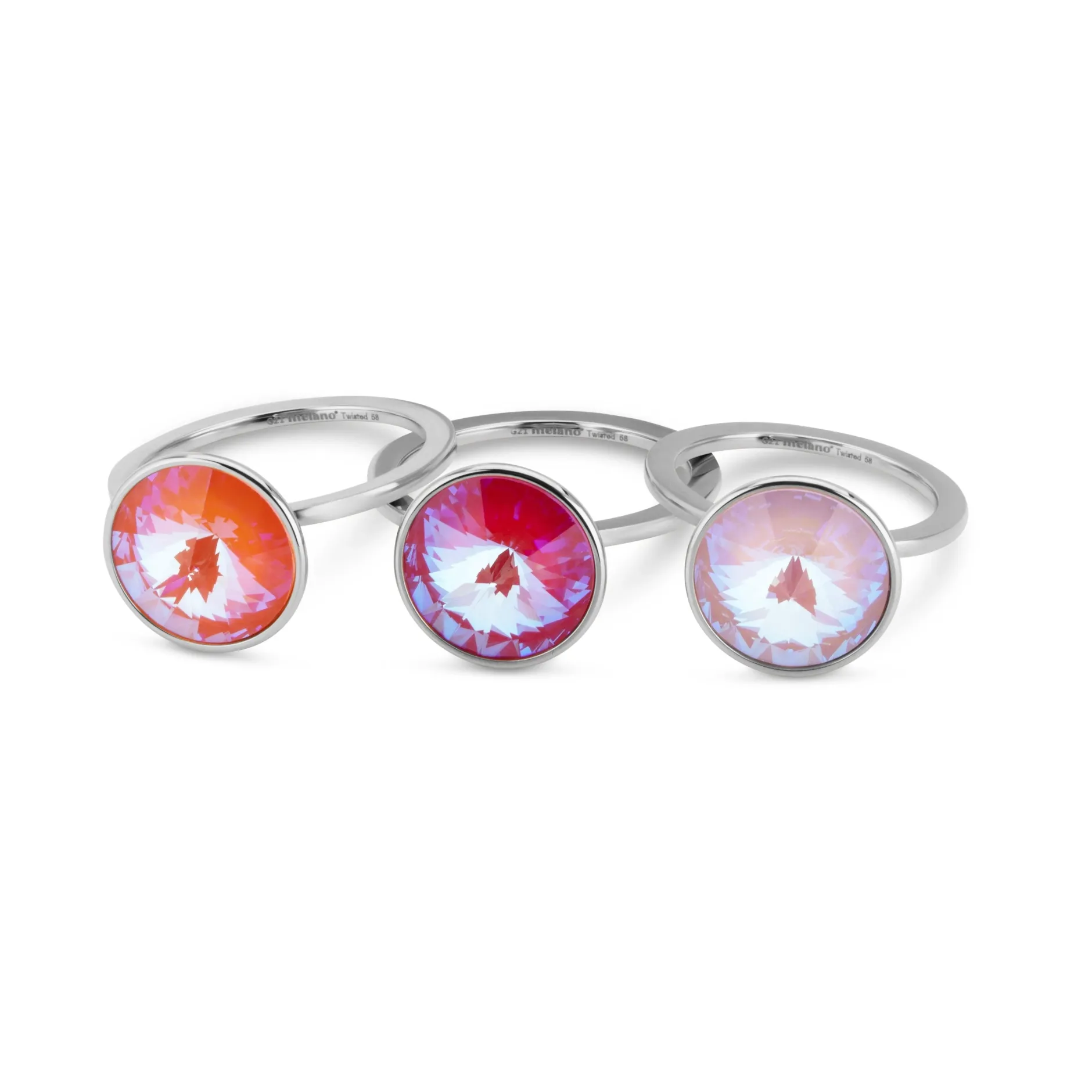 Sale Melano Jewelry Melano Twisted Chase The Sun Ringen Set