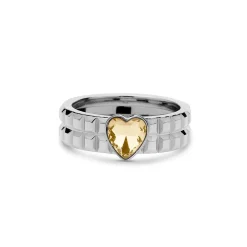 Discount Melano Jewelry Melano Twisted Chocolate Heart Ring Set
