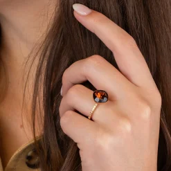 Clearance Melano Jewelry Melano Twisted Circular Steentje