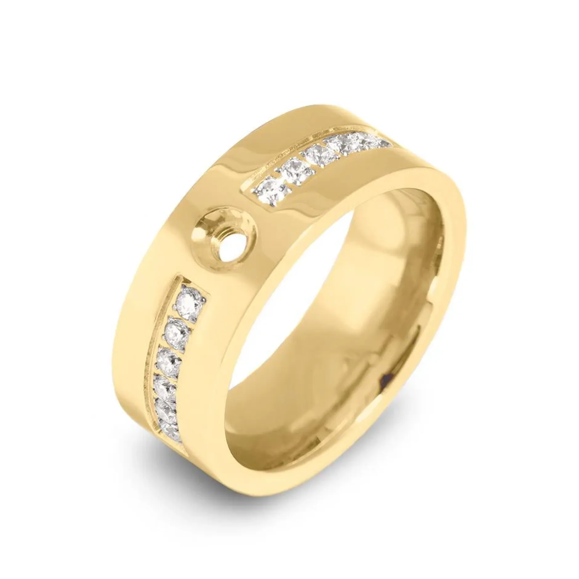 Best Melano Jewelry Melano Twisted Flat Basic CZ Ring
