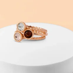 Clearance Melano Jewelry Melano Twisted Frosty Sparkles Ringen Set