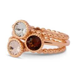 Clearance Melano Jewelry Melano Twisted Frosty Sparkles Ringen Set