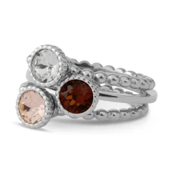 Clearance Melano Jewelry Melano Twisted Frosty Sparkles Ringen Set
