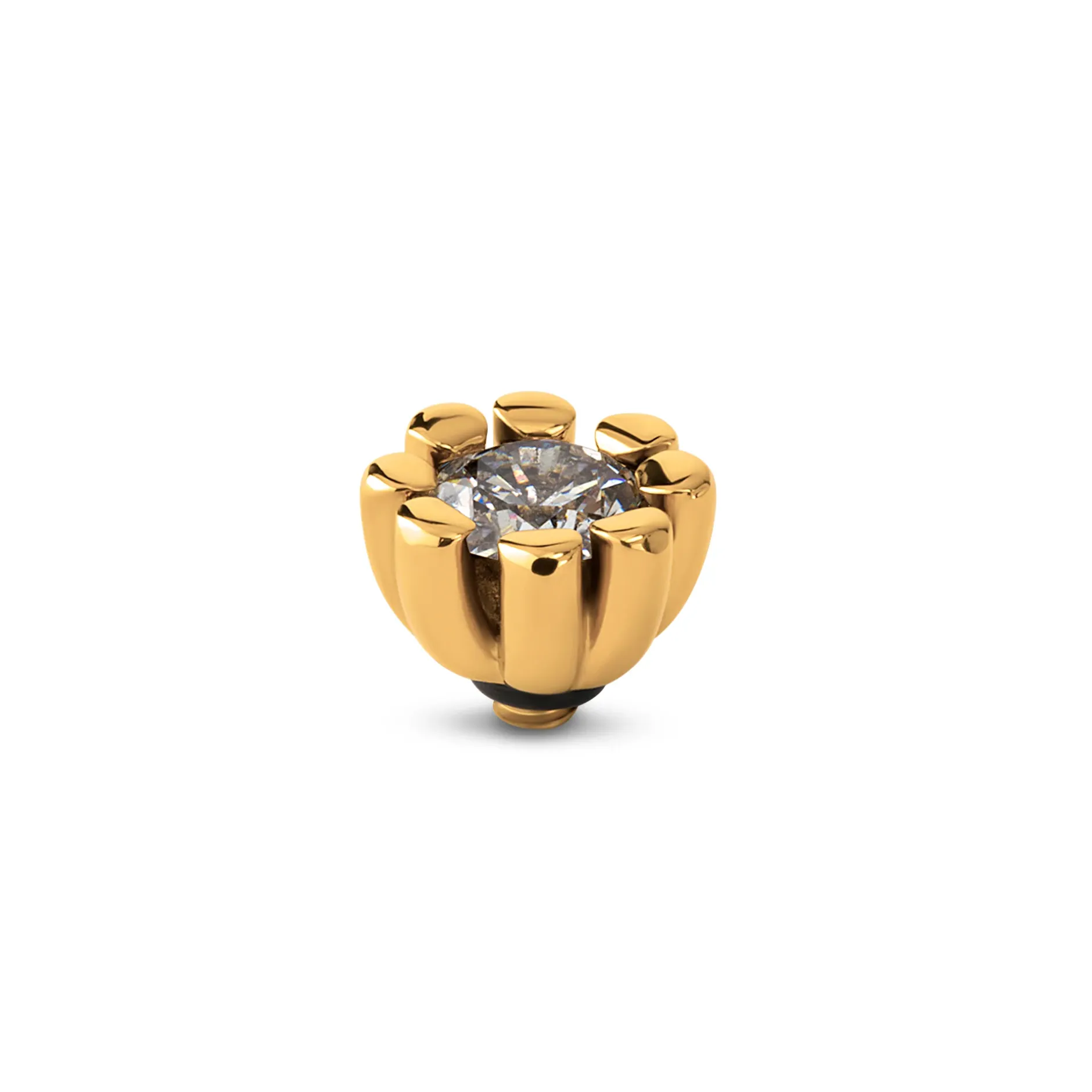 Hot Melano Jewelry Melano Twisted Huggie Steentje