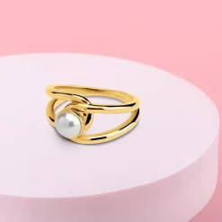 Best Melano Jewelry Melano Twisted Pearl Sprinkle Ring Set |