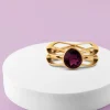 New Melano Jewelry Melano Twisted Purple Rain Ring Set