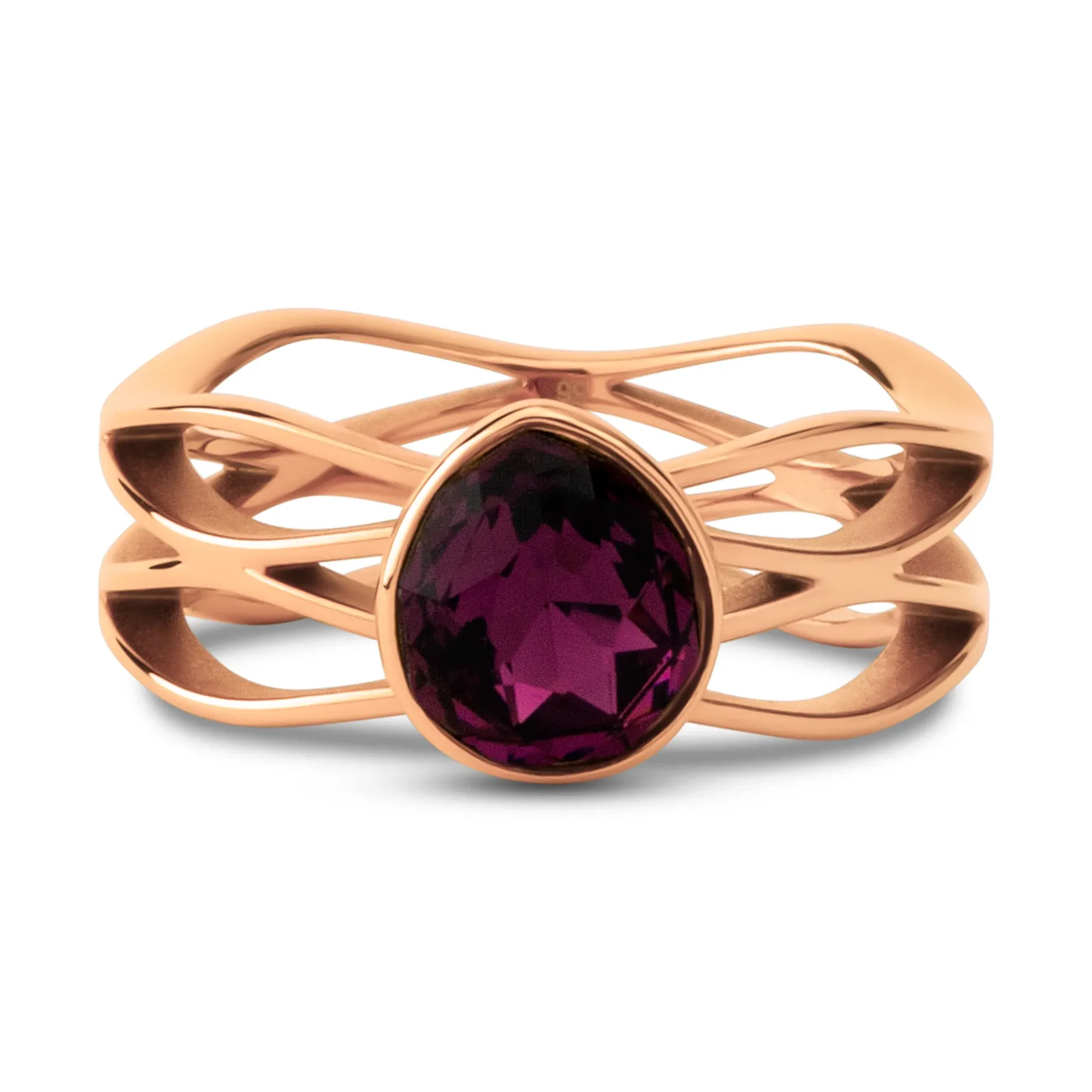 New Melano Jewelry Melano Twisted Purple Rain Ring Set