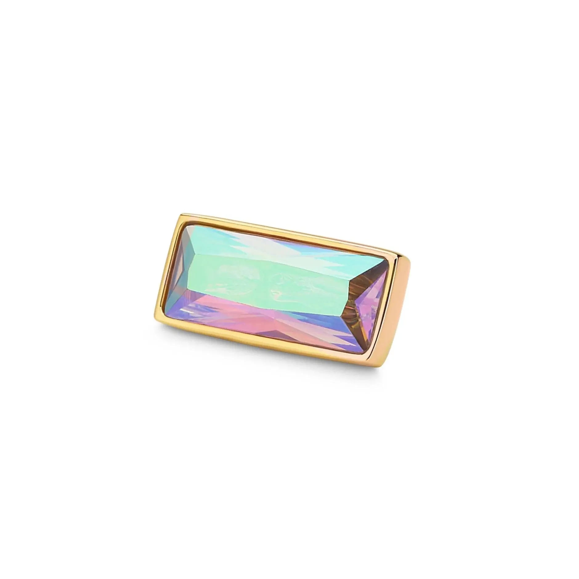 Outlet Melano Jewelry Melano Twisted Rectangle Steentje