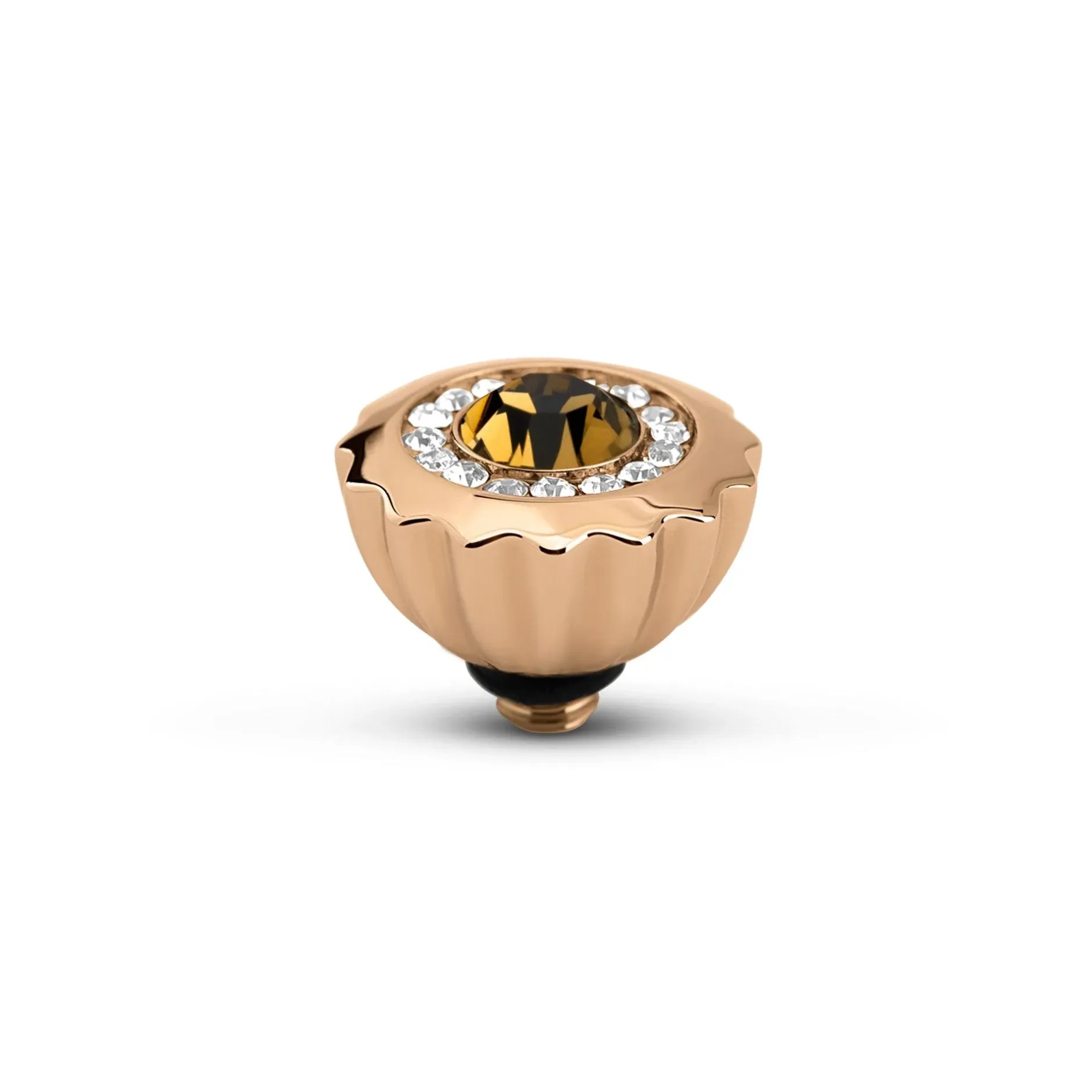Hot Melano Jewelry Melano Twisted Ribbed CZ Steentje |