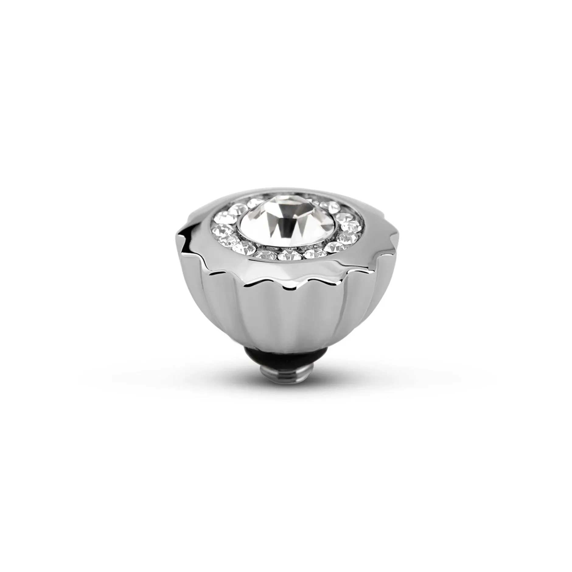 Hot Melano Jewelry Melano Twisted Ribbed CZ Steentje |