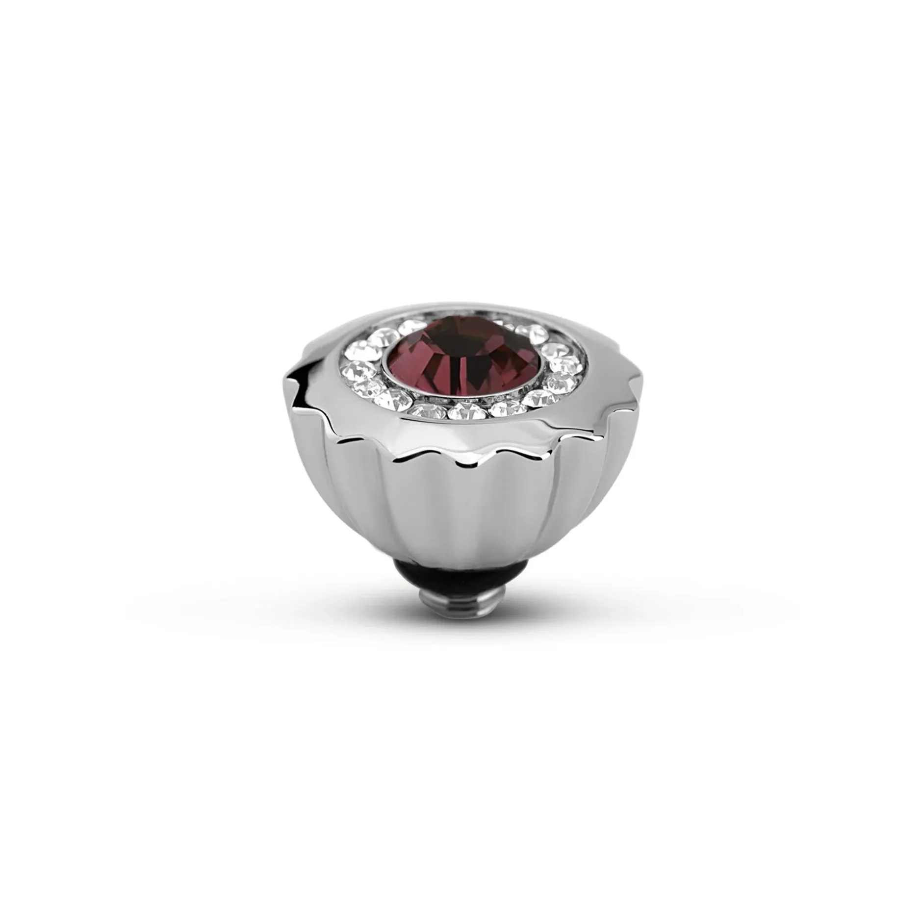 Hot Melano Jewelry Melano Twisted Ribbed CZ Steentje |