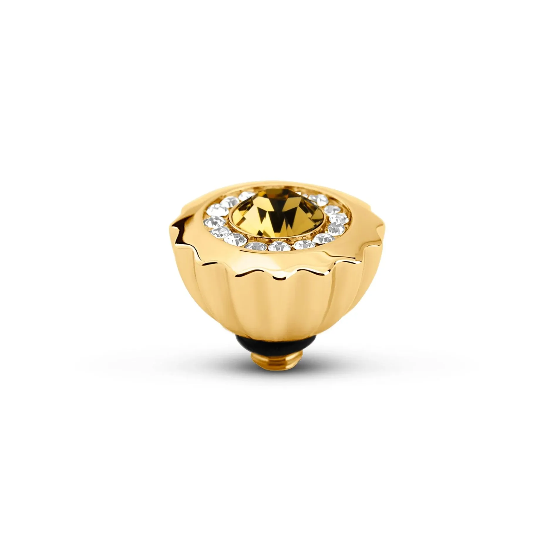 Hot Melano Jewelry Melano Twisted Ribbed CZ Steentje |