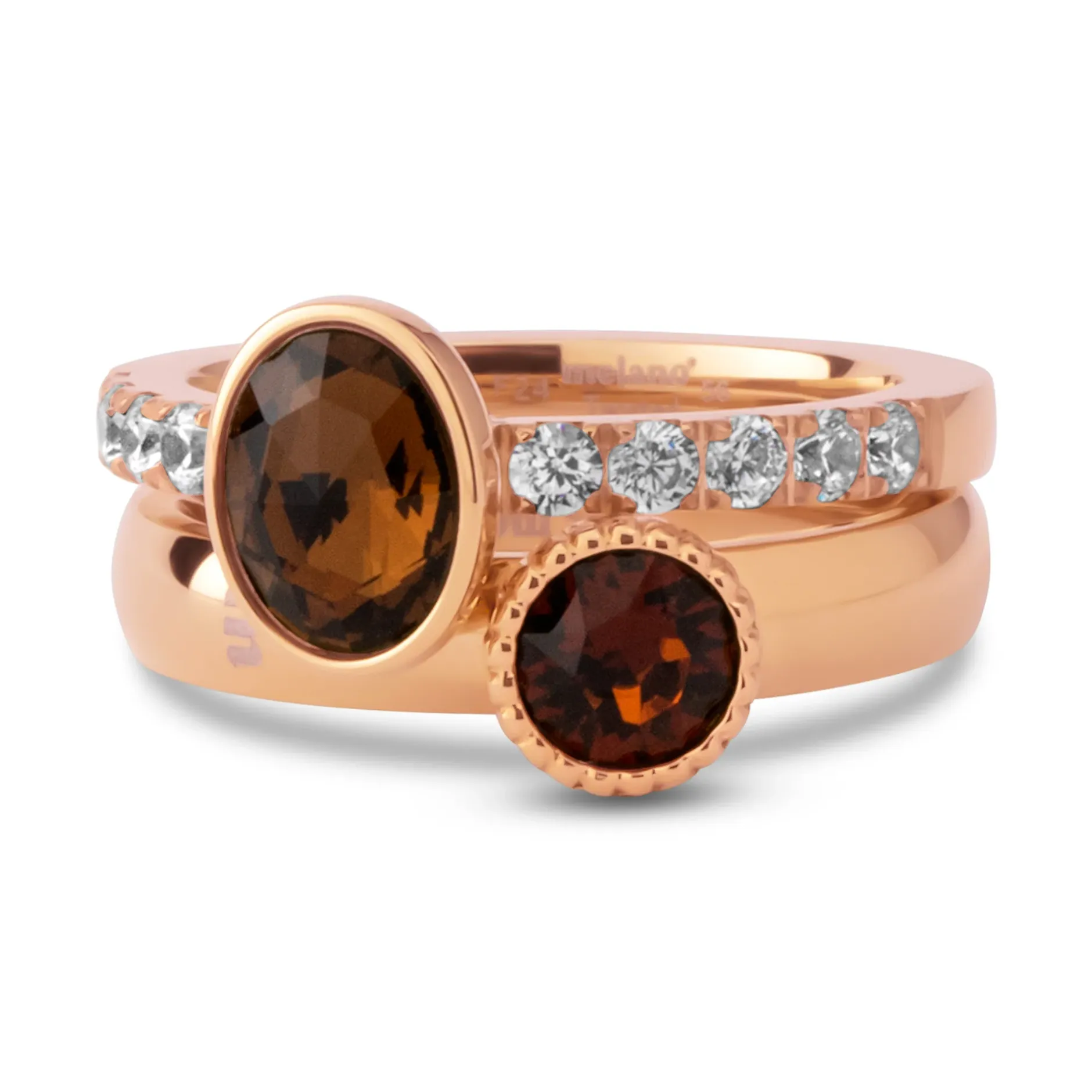 Online Melano Jewelry Melano Twisted Rustic Radiance Ringen Set