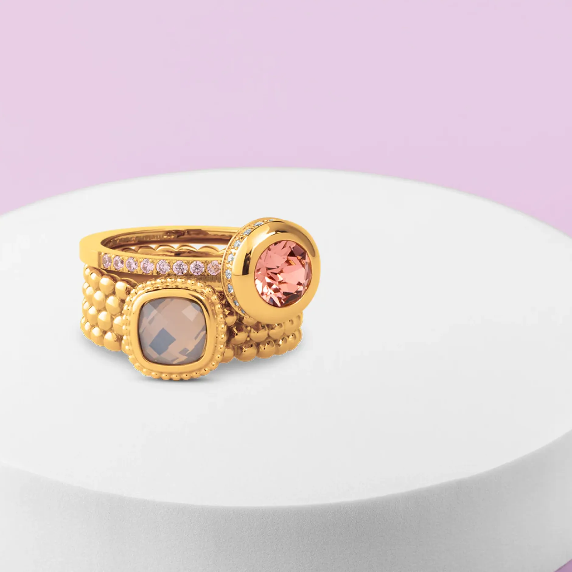 Fashion Melano Jewelry Melano Vivid & Twisted Blossom Dream Ringen Set