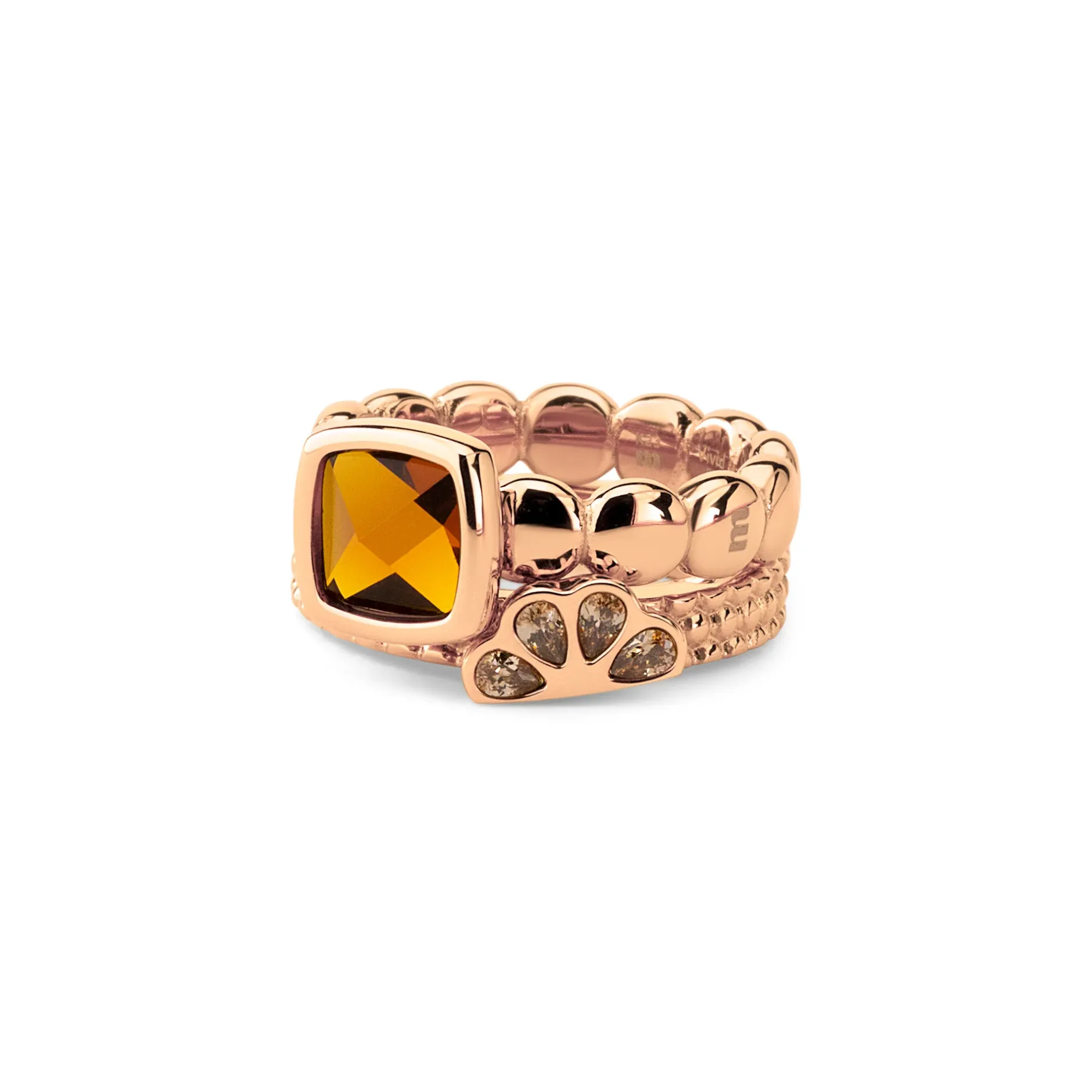 Online Melano Jewelry Melano Vivid & Twisted Sunny Snaps Ringen Set