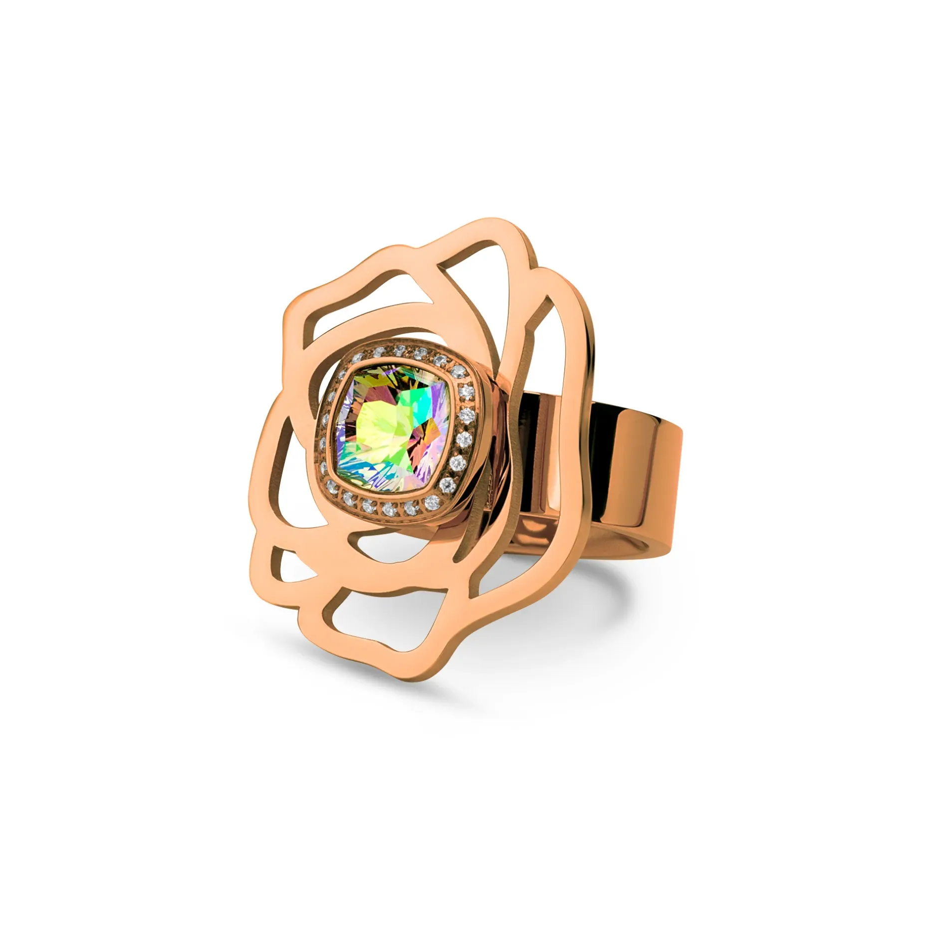 Clearance Melano Jewelry Melano Vivid Blooming Rose Ring Set