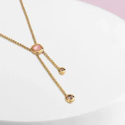 Outlet Melano Jewelry Melano Vivid Pink Sky Ketting Set