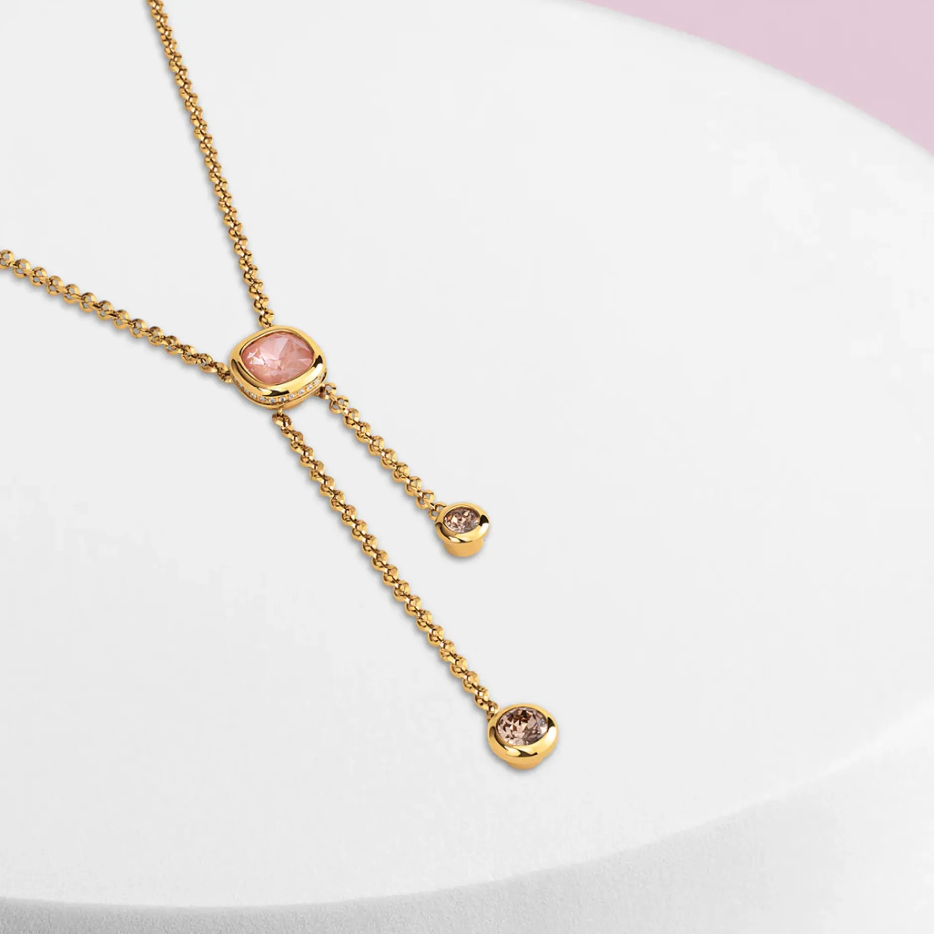 Outlet Melano Jewelry Melano Vivid Pink Sky Ketting Set