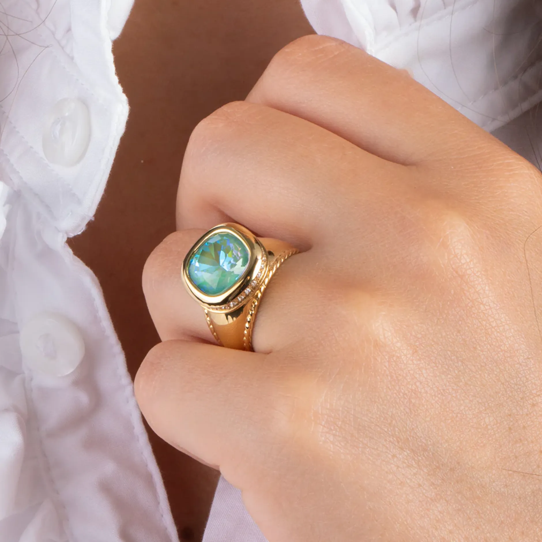 Fashion Melano Jewelry Melano Vivid Squared Bright Side Steentje